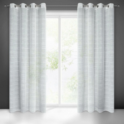 EUROFIRANY ZÁCLONA NA KROUŽCÍCH ARIA 140X250 CM ŠEDÁ