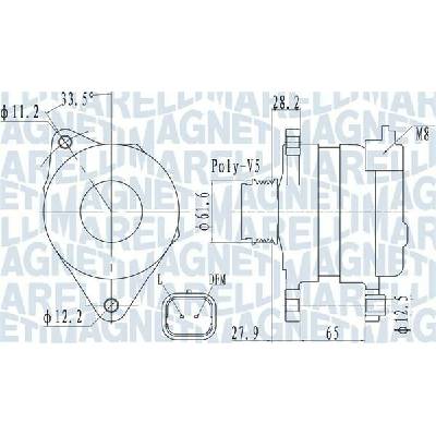 Alternátor MAGNETI MARELLI 063732016010