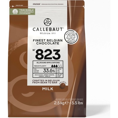 Callebaut 823 Čokoláda mliéčná 33,6% 2,5 kg