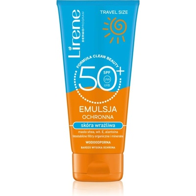Lirene Sun успокояваща защитна емулсия за чувствителна кожа на лицето SPF 50+ 90ml