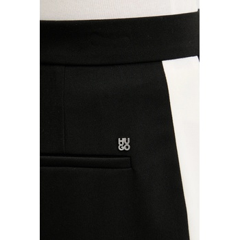 HUGO Панталон hugo в черно с разкроени краища, с висока талия 50544753 (50544753)