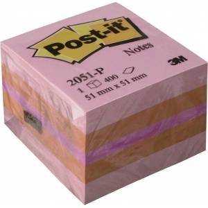 Post-it Adhesive Block 51x51/400K pink (FT510091737)
