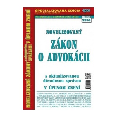 Novelizovaný Zákon o advokácii
