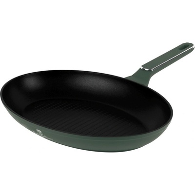 BERLINGERHAUS Pánev na ryby s titanovým povrchem 35x25 cm Matte Green Collection BH-8203