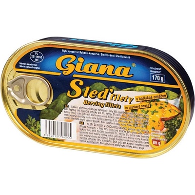 Giana Filety zo sleďa v horčicovej omáčke 170 g