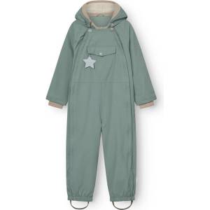 Mini A Ture Детски софтшел гащеризони Mini A Ture Kid's Matwisto Fleece Lined Coverall Overall - Granite Green - размер 110 (703-6707-0115)