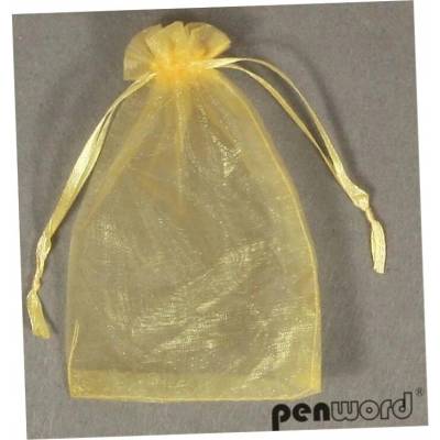 Penword Vrecúško z organzy 10x15cm zlaté 1 ks