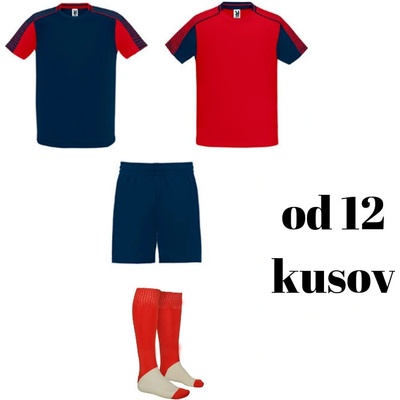 Roly Futbalová sada Juve pre celé mužstvo červená tmavomodrá 17 hráčskych setov