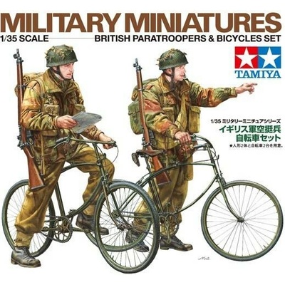 Tamiya WWII British Paratroopers & Bicycles Set 1:35
