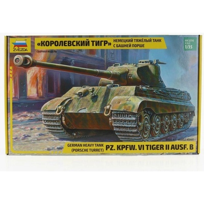 Zvezda Tank Pz. Kpfw. Vi Tiger Ii Ausf. B Military 1945 / 1:35