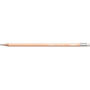 STABILO Графитен молив STABILO Swano Pastel HB шестоъгълна гума праскова 4908/04-HB (4908/04-HB)