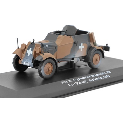 DeAgostini KFZ 13 Heer Poland 1939 časopis Samochody Wojskowe s modelem 77 1:43