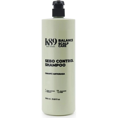 K89 Scalp Care Sebo Control šampón na mastnú pokožku hlavy 1000 ml