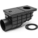 Chudej Strešný lapač Kanalizačná vpusť bočná štandard D110 mm čierna KV110BST