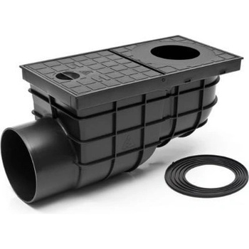 Chudej Strešný lapač Kanalizačná vpusť bočná štandard D110 mm čierna KV110BST
