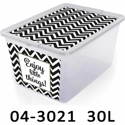 Branq úložný box Deco 30L zigzak 04-3021-ZIG