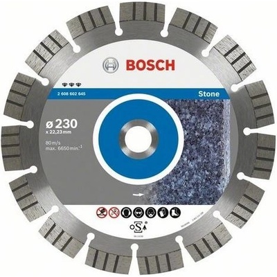 Bosch Diamantový kotúč 230 mm, Best for Stone (2608602645)