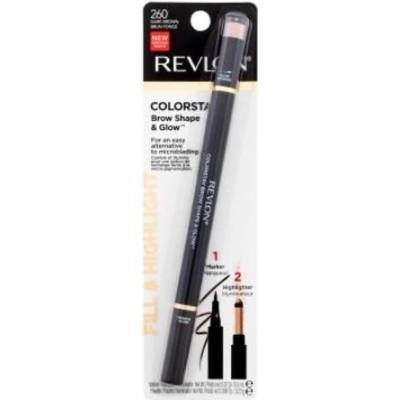 Revlon Professional Colorstay Brow Shape & Glow Fix Ultra jemná fixka na obočie s rozjasňovačom 290 Graphite 0,83 g
