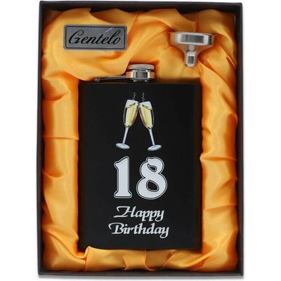 Ploskačka nerezová 18 Happy Birthday 240 ml