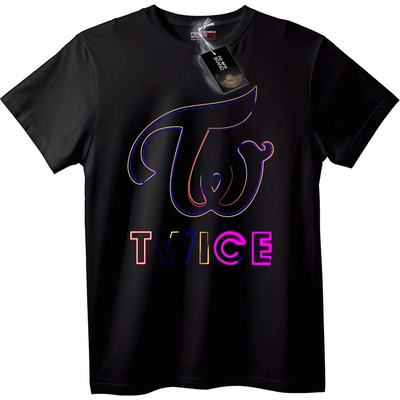 NOONEBRAND Тениска TWICE неонов лого - 7XL, White