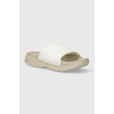 Calvin Klein Jeans Чехли Calvin Klein Jeans CHUNKY COMF SLIDE MINIMAL RAW в бежово YM0YM00956 (YM0YM00956)