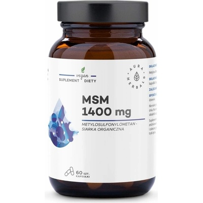 Aura Herbals MSM 1400 mg, Organická síra 60 kapsúl
