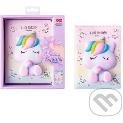 Diář Squishy UNICORN 127 x 175 mm, 128 stran
