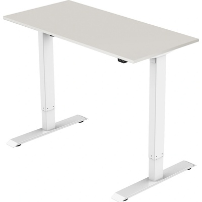 Delso Výškovo nastaviteľný stôl ADJUSTER PRO 70 x 120 cm svetlosivá / biela