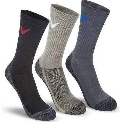 Callaway ponožky pánske TOUR COTTON CREW 3-pack