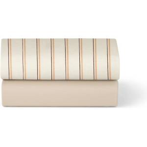 Lionelo Бебешки чаршаф с ластик Snuz - За SnuzPod, 2 броя, Duo Stripe Blush (4507237) - baby