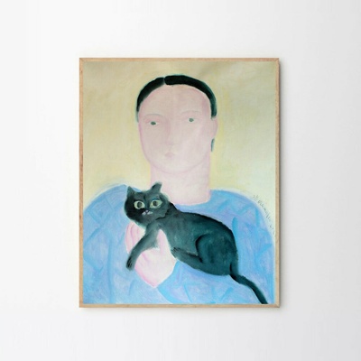 Moikka Plagát Blue Lady by Stine Belden Røed
