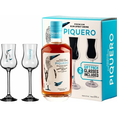 Piquero G 40% 0,7 l (dárkové balení 2 sklenice)