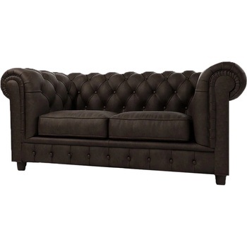 ROPEZ Тъмнокафяв диван от кадифе 184 cm Cambridge - Ropez (Cambridge Sofa 2os. tk. Riviera 26 nogi brąz)