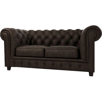 ROPEZ Тъмнокафяв диван от кадифе 184 cm Cambridge - Ropez (Cambridge Sofa 2os. tk. Riviera 26 nogi brąz)