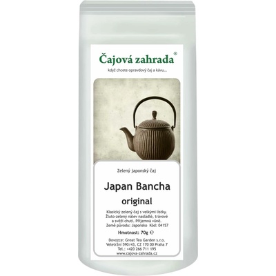 Čajová zahrada Japan Bancha zelený čaj zelený čaj 70 g