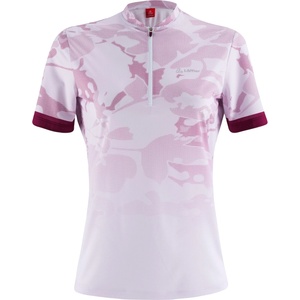 Löffler Дамска фланелка с къс ръкав за колоездене Löffler Women's Bike Shirt Half-Zip Illusion Cycling jersey - Orchid - размер 40 (EU) (156-2776-0213)