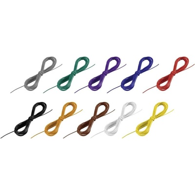 TRU COMPONENTS 1572573 opletenie / lanko, LiFY, 1 x 0.05 mm², čierna, biela, modrá, hnedá, červená, žltá, zelená, sivá,