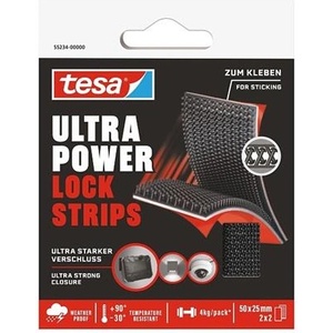 tesa Велкро лента за закрепване, двустранна, 25 x 50 mm, TESA "Ultra Power Lock" 55234-00000-00 (55234-00000-00)
