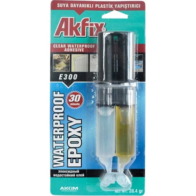 AKFIX Лепило епоксидно /водоустойчиво/e300 28, 4гр 30-минутно , блистер (0703e300/ea211)