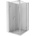 Mexen Exo отваряща се душ кабина 70 x 70 см, прозрачна, хром - 8182-070-070-01-00 (8182-070-070-01-00)