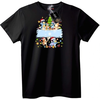 NOONEBRAND Тениска Коледен анимационен - 2XL, White