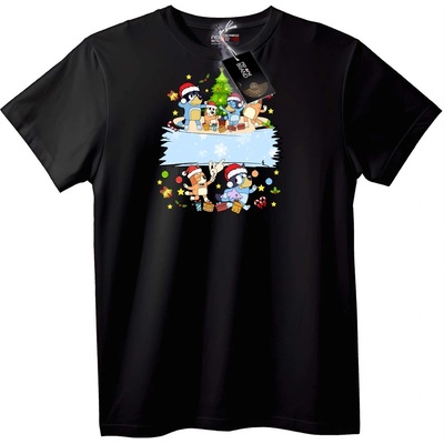 NOONEBRAND Тениска Коледен анимационен - 2XL, White