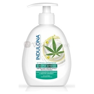 Indulona Konopné semienko Ošetrujúce tekuté mydlo pre citlivú pokožku 250 ml