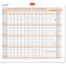 ADK Formulář Měsíční diář A5 2027 sešit