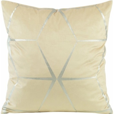 Takoy Zamatová BLINK 28 so striebornou geometrickou potlačou-HF-391041 45 x 45 cm