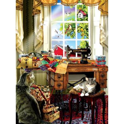 SunsOut - Puzzle Schory - The Sewing Room - 1 000 piese