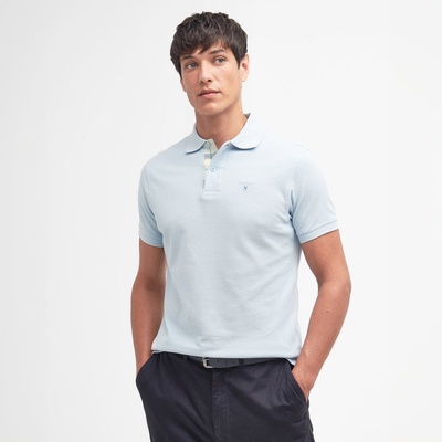 Barbour Tartan pique Polo Shirt Niagara Mist