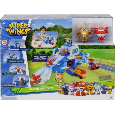 Alpha Group Super Wings Letisko so zvukovými a svetelnými efektmi 2 lietadlami