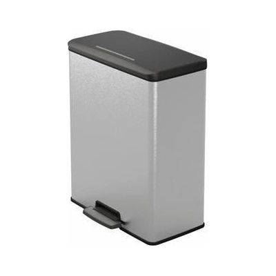 Curver "Deco Bin" černo-stříbrná pedálový 65 l 251001
