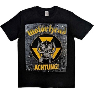 Motörhead Achtung! Тениска с къс ръкав Black S (MHEADTEE06MB01)